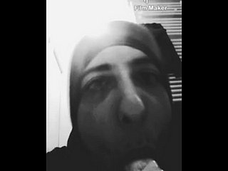 Marroquí Hijabi mamada garganta profunda