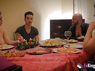 Christmas family dinner witha a twist